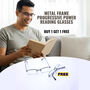 Metal Frame Progressive Power Reading Glasses Buy1 Get1 Free (2ORGPGM)